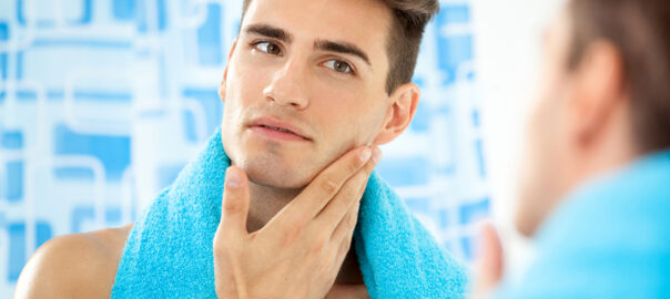 Men's facial cleansing