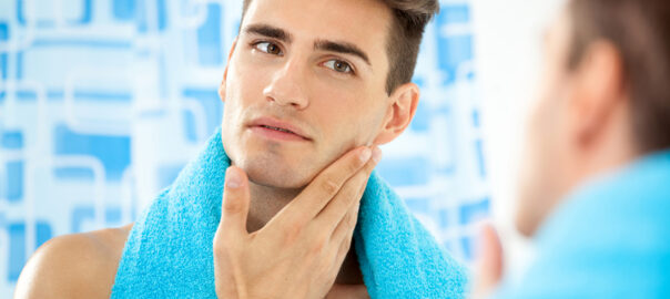 Men's facial cleansing